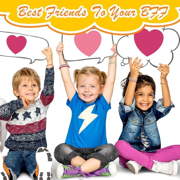 Colorful Handmade Cotton Friendship Bracelets, Adjustable, Party & Gift Ready - Picture 6 of 7